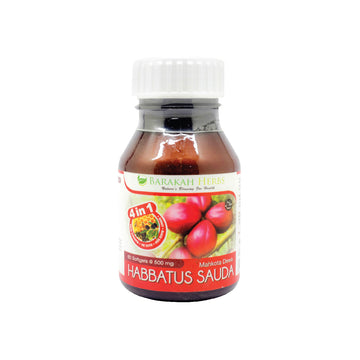Barakah Herbs, Habbatus Sauda, with Mahkota Dewa, 4 in 1 60 Softgels
